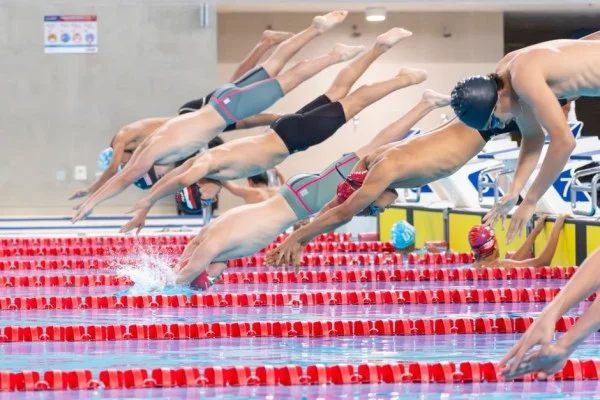 swimming relay start